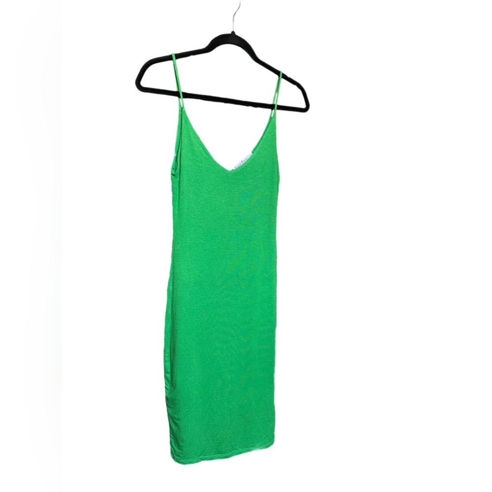 Velvet Torch Los Angeles Green BodyCon Double Lined Midi Dress